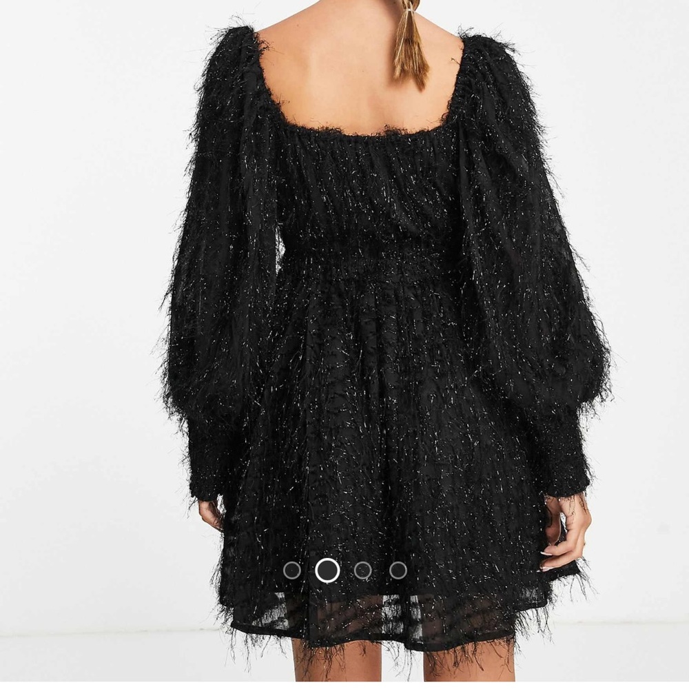 ASOS Fluffy Mini Dress - Picture 3 of 4